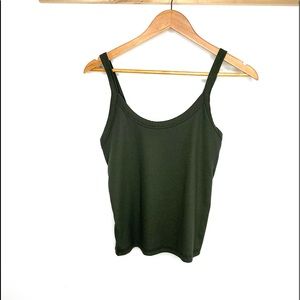 Olive Green Cami / Crop Tank